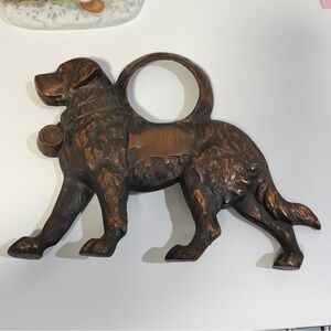 Vintage Copper St. Bernard Clock Base